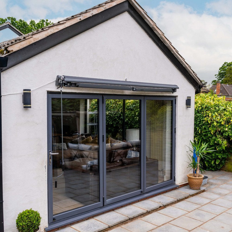 Jack Stonehouse 2500cm W x 2000cm D Polyester Cover Retractable Patio Awning