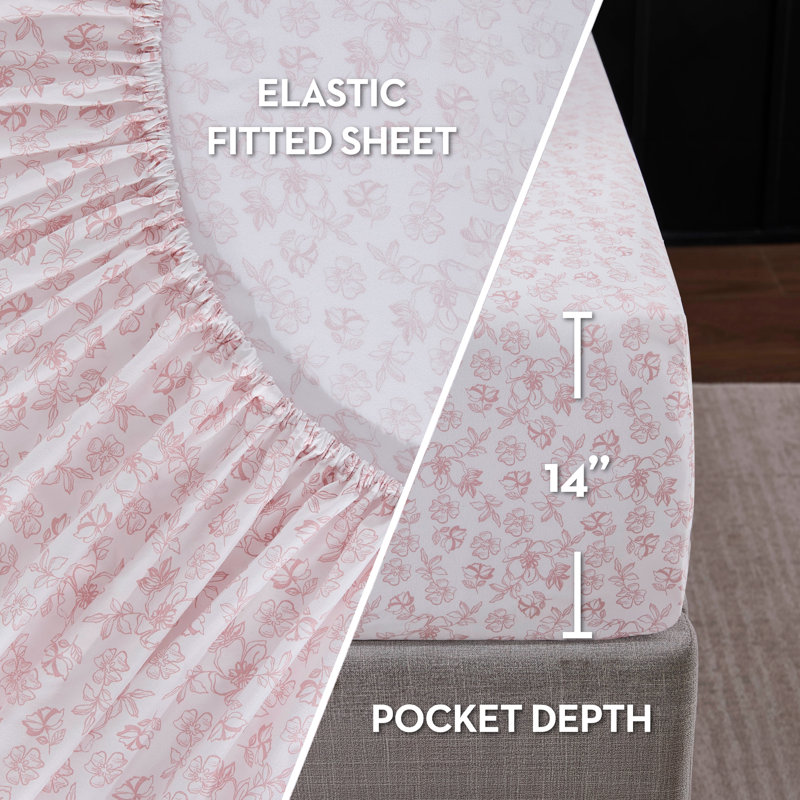 Nine West Shilo Floral Bed-in-a-Bag Comforter Set, King