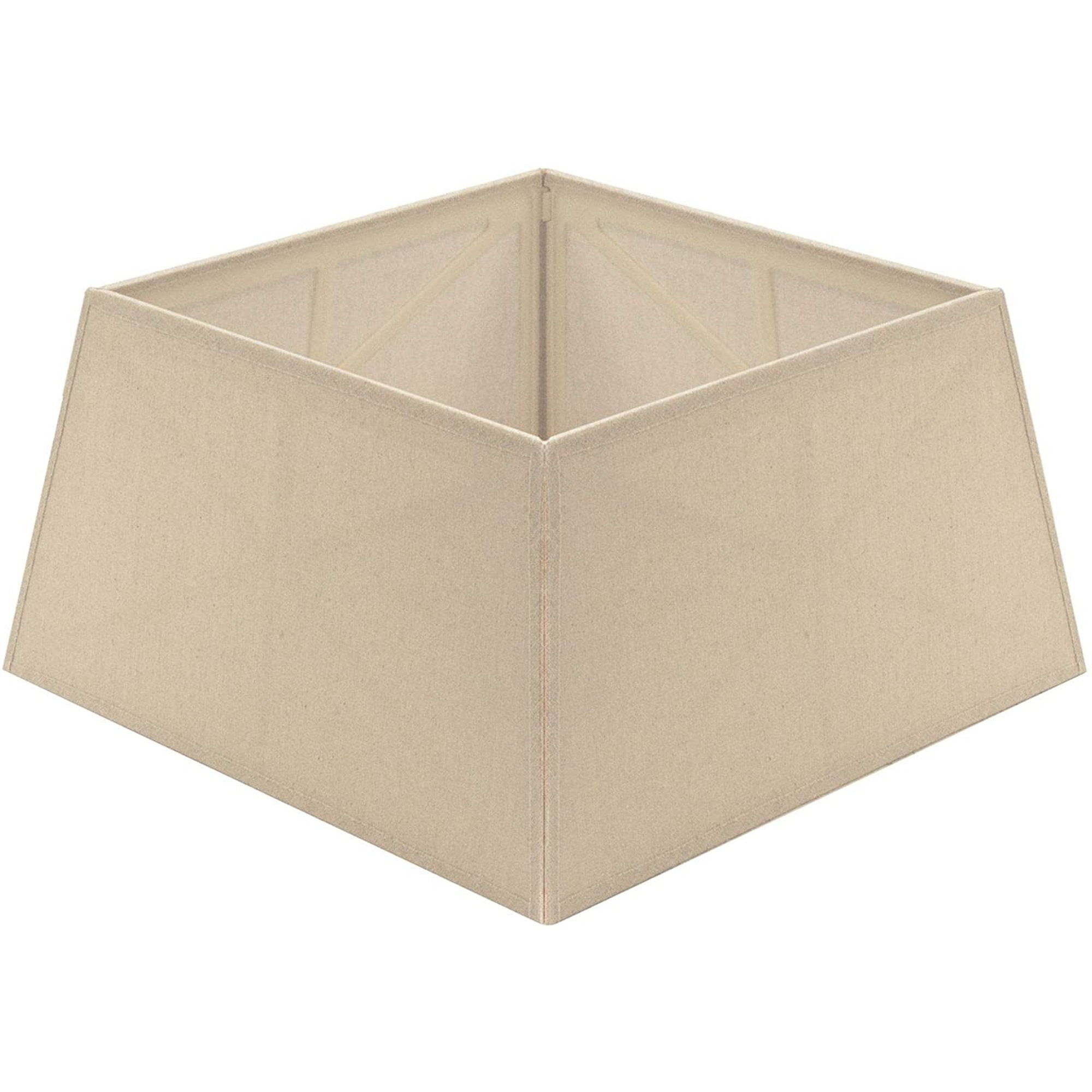 Canvas Christmas Tree Skirt, Ivory, 9" H x 20.5" W x 20.5" D