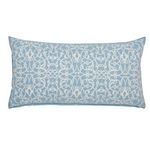 John Robshaw Textiles  Adira Indigo Outdoor Pillow - John Robshaw