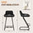 Upholstered Counter Stool With Metal Frame-81851026-82127070