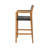 GENESEE WICKER & WOOD BAR STOOL