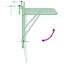 Balcony Table Metal Medium Collapsible Patio Table-1287427967