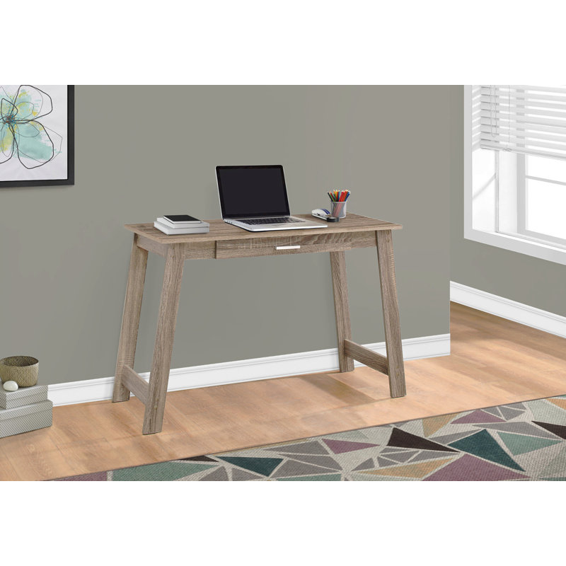 Bureau d'ordinateur, bureau personnel, ordinateur portable, tiroirs de rangement, stratifié de travail, contemporain, moderne