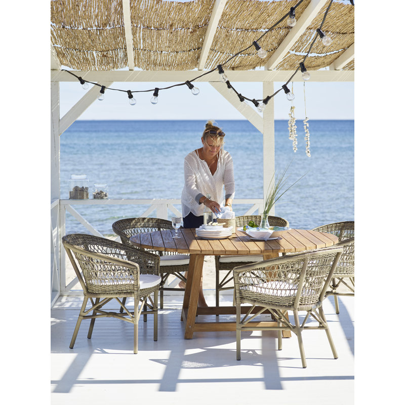 Georgia Garden Outdoor Dining Armchair, Tempotest White Revolution®
