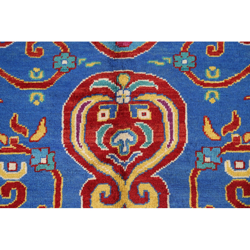 Tapis en laine noué à la main de conception unique