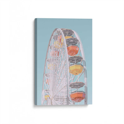 Pastel Carnival Ride On Canvas