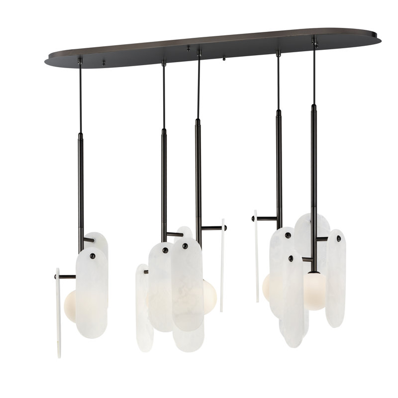 Megalith 5 - Light Pendant, Gunmetal, Light Brown