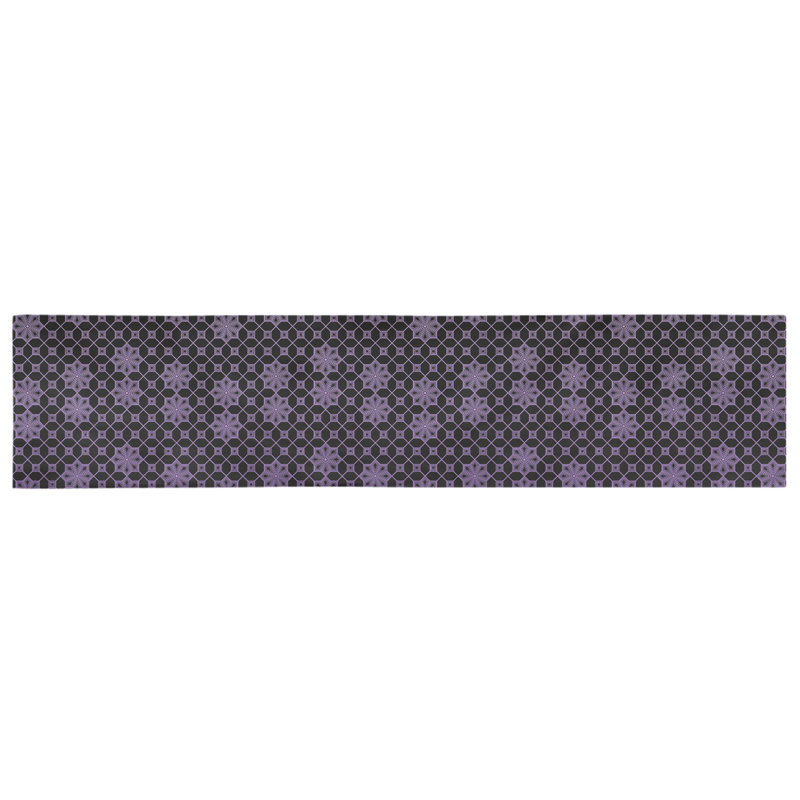 Chemin de table géométrique, 90 po x 16 po, Dégradé mauve