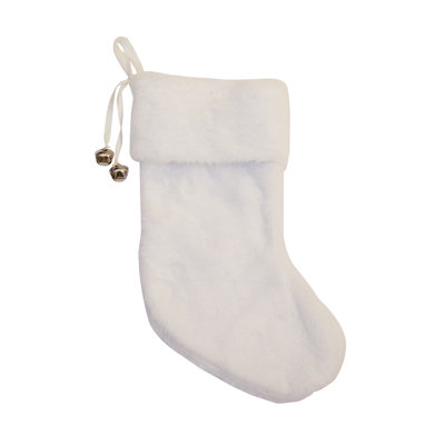Chaussette de Noël saisonnière 20 po avec clochettes argentées Season's Designs