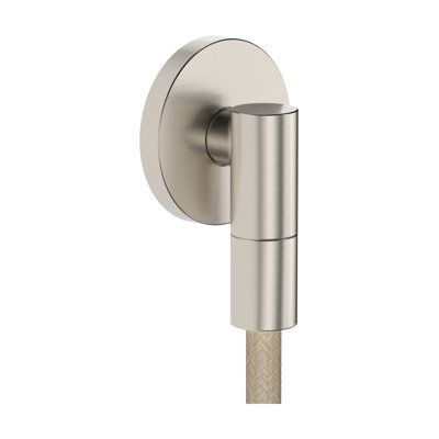 hansgrohe  Wall Outlet S with Check Valve, Round in Brushed Nickel