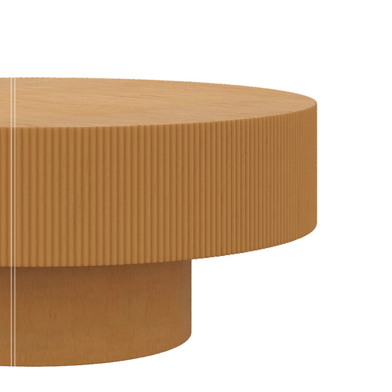 Table basse ronde avec base robuste, Natural