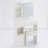 29.2" Small Space Left Drawer Desktop Vanity Table + Cushioned Stool, Extra Large Right Sliding Mirror, Multi Layer High Capacity Storage, Practical Fashionable Dresser-1283260444