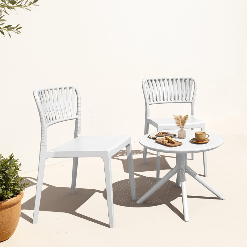 Table basse ronde Sky, Blanc