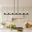 Luminaire suspendu pour îlot de cuisine moderne et linéaire à 7 lumières l 53,1 po Castille, certifié UL