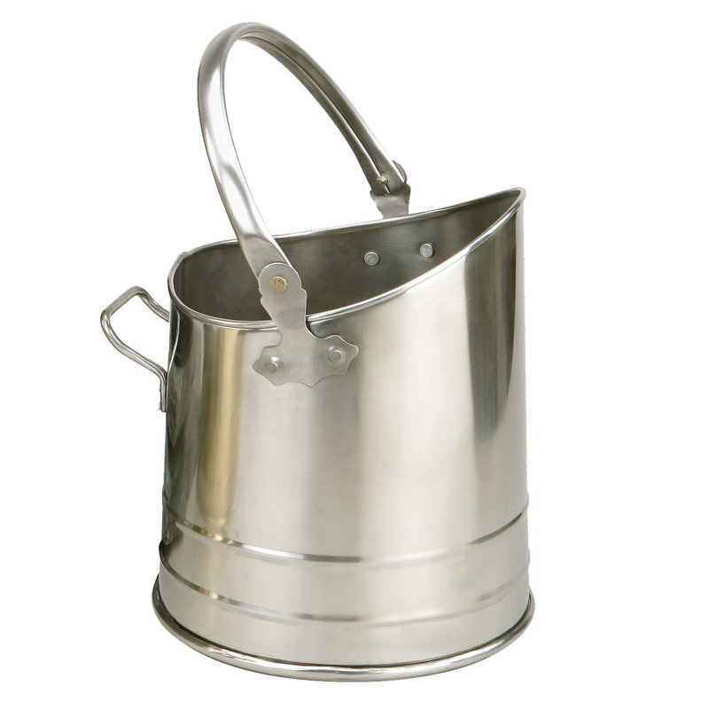 Steel Log Carrier, Pewter