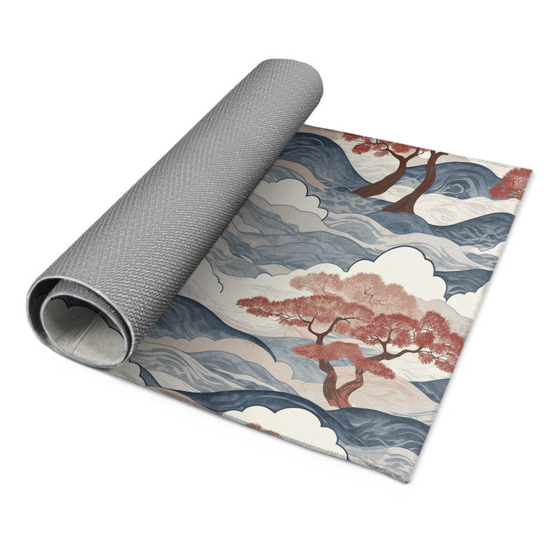 Blooming Grace Indoor And Outdoor Area Rug, Rectangle 5' x 7'