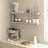 Miami 48" W x 8" D Floating Shelves Set with Invisible Wall Mount Brackets-359797075