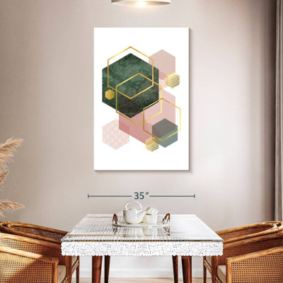 Avery Pink Green Geometric I