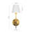 Classic 1-Light Conical Metal Wall Sconce