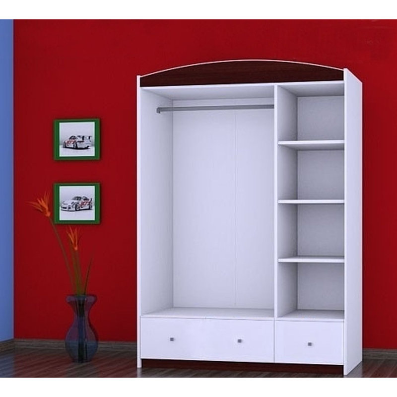 Ornelas 3 Door Wardrobe, Black