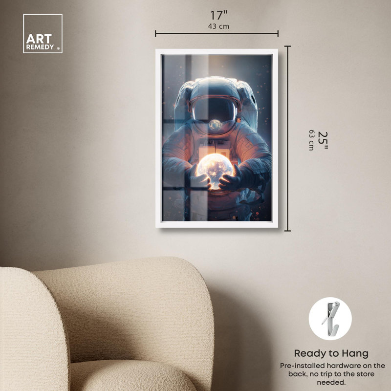 «Last Light Shadowbox» par Art Remedy, cadre blanc, 17 x 25, H 25 po x l 17 po, Cadre blanc