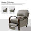 Fauteuil inclinable standard en cuir véritable Hardge-151355071