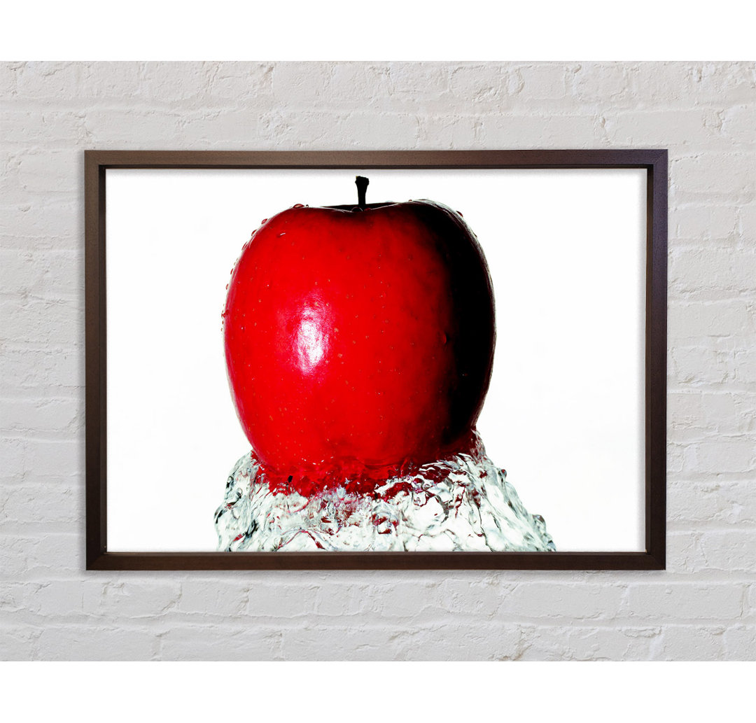 Red Apple Wave - Einzelner Bilderrahmen Kunstdrucke auf Leinwand