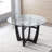 Dragic Round Glass Top Solid Wood Base Dining Table-1180650985-1180650984