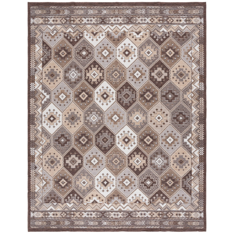 Kaiyanna Sunrise Geometric Indoor/Outdoor Area Rug, Rectangle 8' x 10'