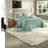 Reversible Seafoam Bedding Set, Microfiber King/cal King, Modern Quilted Style