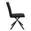 Chaise de salle à manger, ensemble de 2, latérales, rembourrées, cuisine, salle à manger, aspect cuir, métal, contemporain, moderne-489951508
