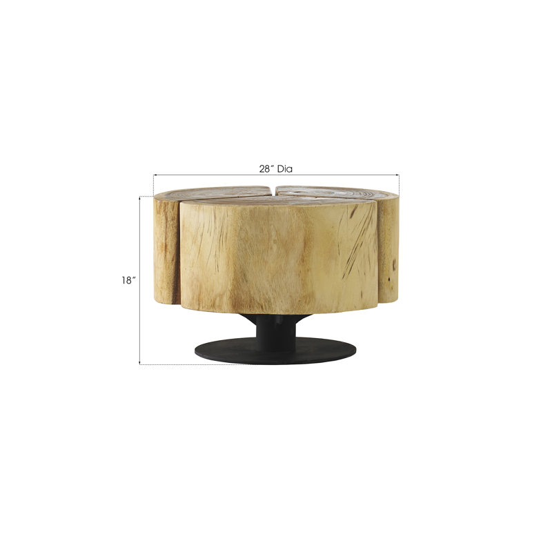 Clover Chamcha Wood Coffee Table