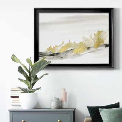 Toile encadrée de qualité supérieure dorée à l'horizon II - prête à être accrochée