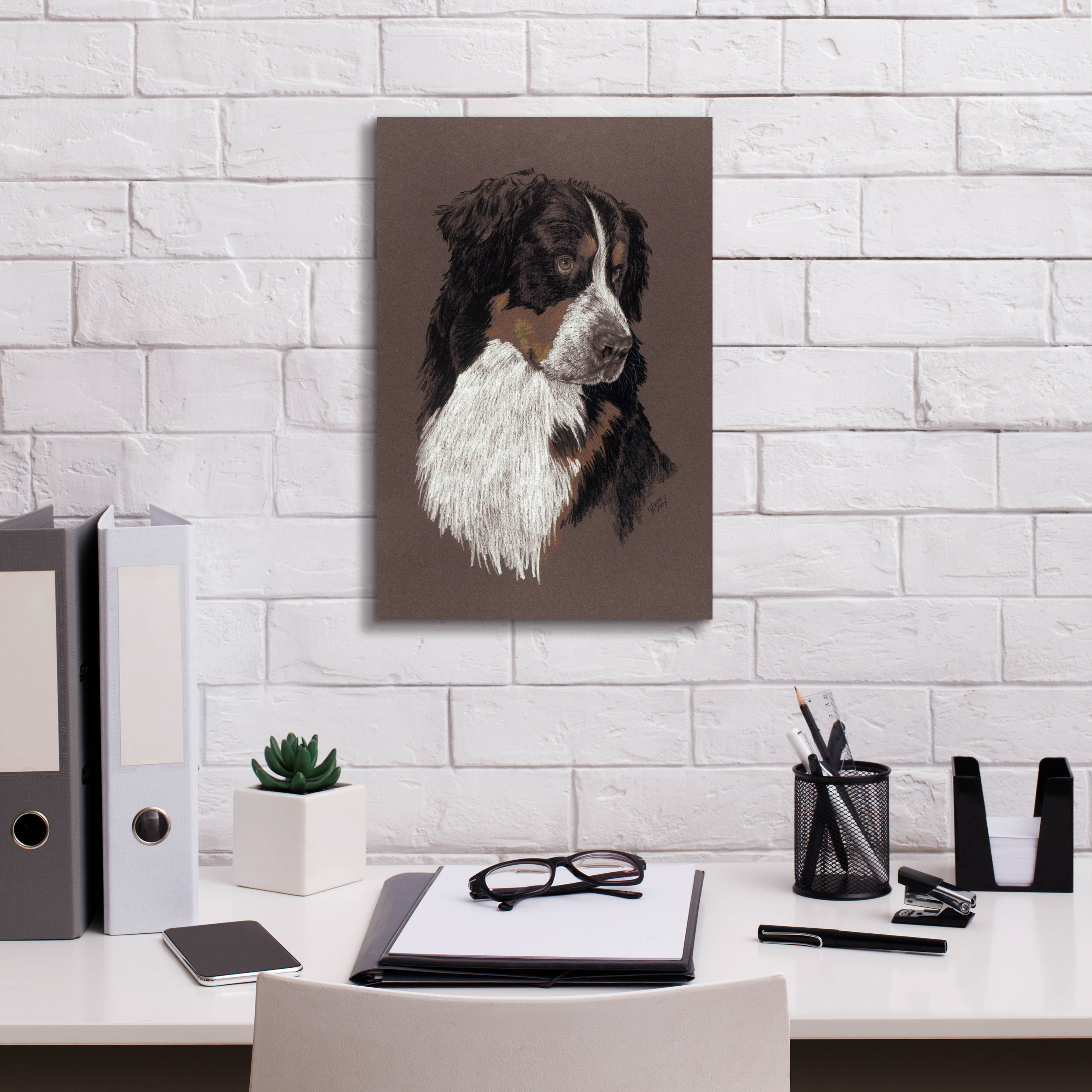 Red Barrel Studio® Raby Bernese Mt. Dog On Canvas by Barbara Keith ...