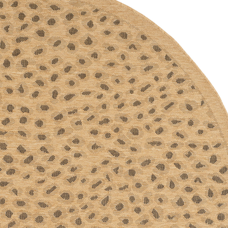 Arneshia Animal Print Natural Indoor / Outdoor Area Indoor/Outdoor Area Rug, Rectangle 8' x 11'