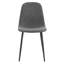 4 chaises de salle à manger modernes, coussin en coton doux, arrondi, pieds réglables et réglables, convient au coton rembourré Mid-Century, design ergonomique, décoration intérieure