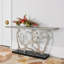 Sculpted 74'' W Solid Wood Console Table-27688620-27688621