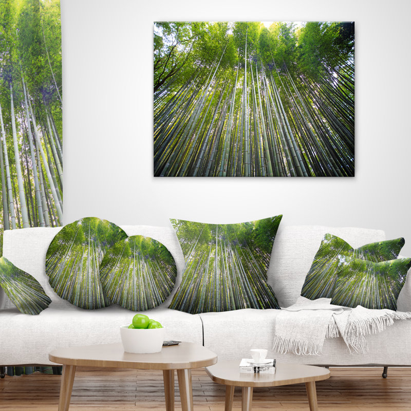 Oreiller en bambou, de kyoto au japon, 16 po x 1 po, Coussin décoratif