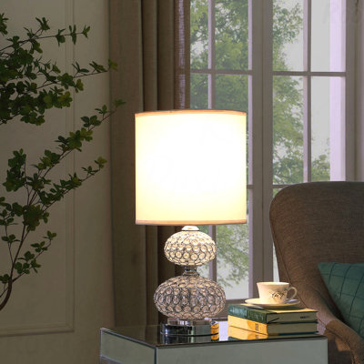 Table Lamp - Crystal Accent Inspired, Retro Style