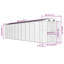 Buckhanon Garden Shed 191x895x198 cm Galvanised Steel-452833847