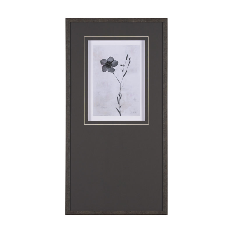 Le long des fleurs sauvages de Neutre par Deborah Revell, reproduction d'art encadrée à la main