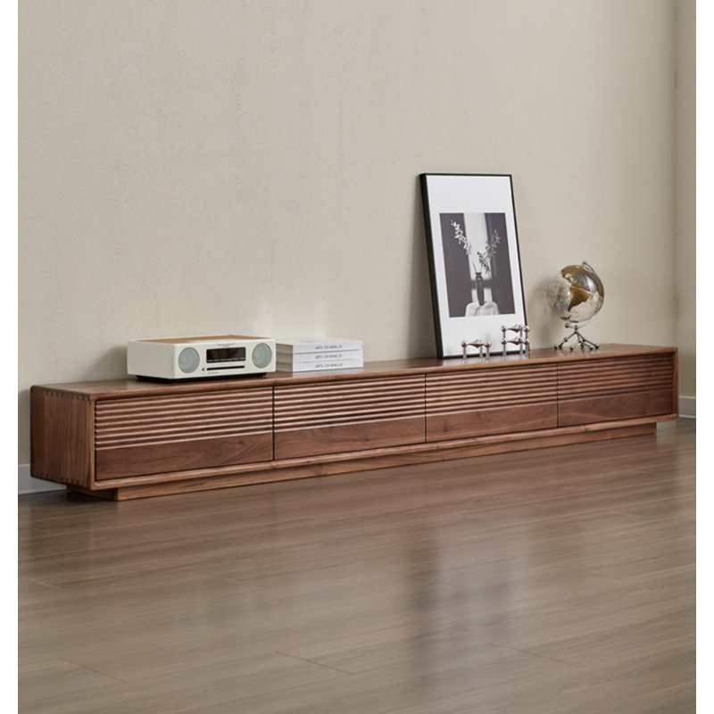 Crédence de rangement simple en bois massif l 94,5 po Simple