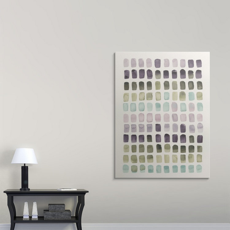 «Brodie-Gael Serene Color Swatches II», Grace Popp, reproduction d'art, H 36 po x l 27 po x P 1,5 po, Toile