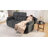 3-Seat Power Reclining Sofa with Dual Wingback, Reclining Couch for Living Room, Dark Gray