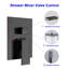 10” Ceiling Mounted Shower Head Dual Function Complete Shower System with Rough in-Valve and Bathtub Faucet-60169646