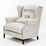 Linen Wingback Chair
