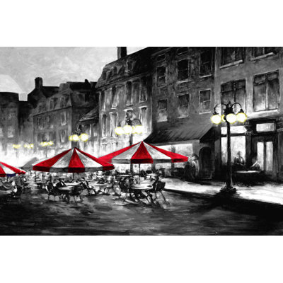 " Bistro Red Umbrellas "