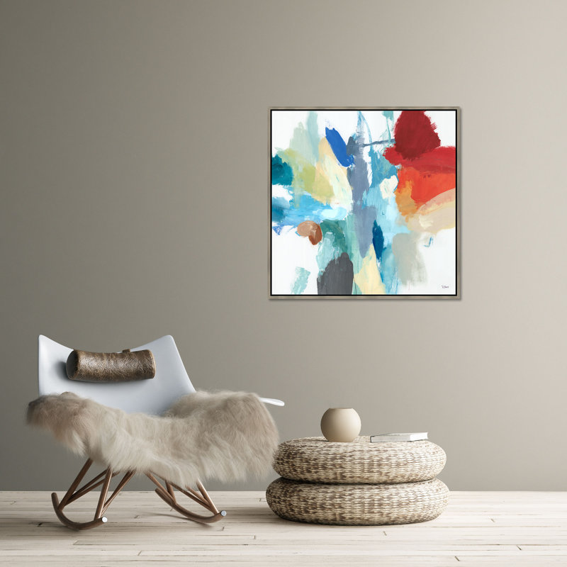 Expedition I Painting by Rick Kane, Brush Gel, 37.75" H x 37.75" W x 1.5" D