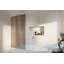 Panneau de salle de bain simple fixe sans cadre 34 po x 58,25 po Ursa-89239146
